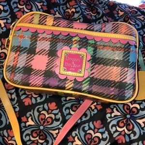 Vintage Dooney & Bourke plaid shoulder bag.